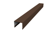 Крышка для забора жалюзи Palermo Grand Line 0,5 PurPro RAL 8017 шоколад (2м)