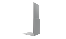 Планка приемная оконная 0,5 Satin с пленкой RAL 7004 сигнальный серый (2м)