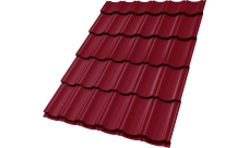 Профиль волновой "Квинта Юг" 0,45 Drap TX RAL 3005 красное вино