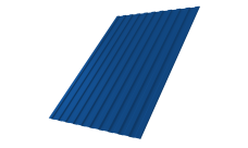 Профнастил С8A v03 0,5 Satin с пленкой RAL 5005 сигнальный синий