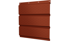 Софит металлический Классик v01 Grand Line полная перфорация 0,45 PE с пленкой RAL 8004 терракота
