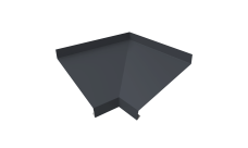 Угол отлива внутренний 200 0,5 PurLite Matt с пленкой RAL 7024 мокрый асфальт