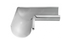 Угол желоба внутренний Grand Line ПЭ 90гр 125мм RAL 9003 сигнальный белый