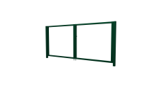 Ворота Жалюзи 2,0х3,6 RAL 6005 без заполнения