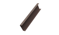 Декоративная накладка на столб универсальная 80х80 для забора жалюзи 0,45 Print Elite White Wood TwinColor (2м)