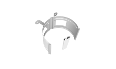 Крепление трубы круглой Ø90 на дерево Vortex Mix PE RAL 9003 сигнальный белый