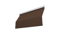 Ламель забора жалюзи Milan Slim 0,5 PurPro Matt 275 RAL 8017 шоколад