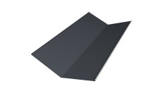 Планка ендовы нижней 300х300 Grand Line 0,45 Drap ST lite RAL 7024 мокрый асфальт (3м)