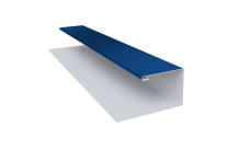 Планка П-образная Экобрус Grand Line 0,45 PE с пленкой RAL 5005 сигнальный синий (2м)