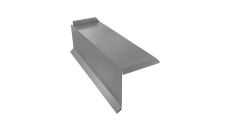 Планка торцевая сегментная 30мм Левая 0,4 PE с пленкой RAL 7004 сигнальный серый