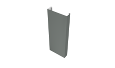 Полустолб для С8,С10 0,45 PE с пленкой RAL 7005 мышино-серый (L1,8)