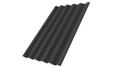 Профнастил НС35R Grand Line 0,5 Satin Matt RAL 7016 антрацитово-серый