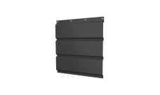 Софит металлический Grand Line полная перфорация 0,45 Drap TR с пленкой RAL 7016 антрацитово-серый