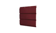 Софит металлический Grand Line полная перфорация 0,45 Drap TX с пленкой RAL 3005 красное вино