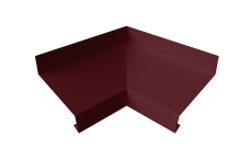Угол отлива внутренний 70 Grand Line 0,45 ПЭ двухсторонний с пленкой RAL 3005 красное вино
