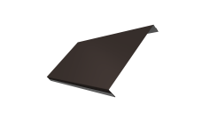 Ламель обратная 200 забора жалюзи Texas 0,5 Drap TX RR 32 темно-коричневый