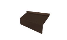 Ламель забора жалюзи Milan/Milan new стартовая/финишная для калиток и ворот 0,5 PE RAL 8017 шоколад