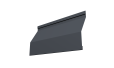 Ламель забора жалюзи Milan Slim 0,45 Drap-double TX RAL 7024 мокрый асфальт