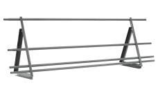 Ограждение кровельное со снегозадержателем Optima 0,65х2м RAL 7004