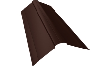 Планка конька фигурного 150х150 Grand Line 0,5 Rooftop Бархат RAL 8017 шоколад (2м)