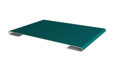 Планка стыковочная 0,45 PE с пленкой RAL 5021 водная синь (2м)