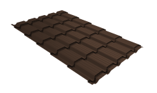 Профиль волновой "Квадро профи" ("Quadro Profi") v02 0,45 PE RAL 8017 шоколад