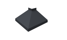 Угол отлива внешний 100 Grand Line 0,45 Drap-double TX с пленкой RAL 7024 мокрый асфальт