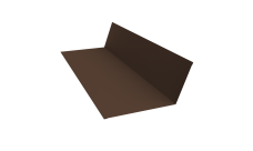 Планка примыкания 150х250 0,45 Drap TwinColor RAL 8017 шоколад (2м)