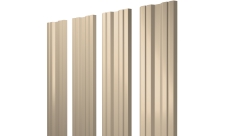 Штакетник Twin с прямым резом Grand Line 0,5 Satin RAL 1015 светлая слоновая кость