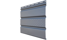 Софит Классика Grand Line частично перфорированный серый графит (3,0м)