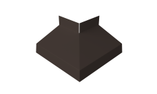Угол отлива внешний 70 Grand Line 0,45 ПЭ двухсторонний с пленкой RR 32 темно-коричневый