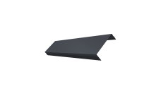 Ламель обратная 100 забора жалюзи Texas 0,45 PE-Double RAL 7024 мокрый асфальт