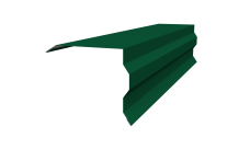 Планка торцевая фигурная 100х85 0,5 Satin Matt RAL 6005 зеленый мох (2м)