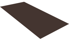 Плоский лист Grand Line 0,45 PE-Double с пленкой RR 32 темно-коричневый