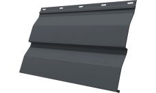 Корабельная доска 0,265 Grand Line 0,45 Drap TwinColor с пленкой RAL 7024 мокрый асфальт