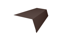 Планка карнизная для мягкой кровли 100х65 0,45 Drap TX RAL 8017 шоколад (3м)