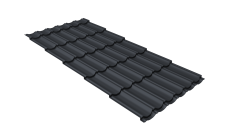 Профиль волновой "Квинта Юг" 0,45 Drap TR RAL 7024 мокрый асфальт