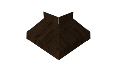 Угол отлива внешний 50 Grand Line 0,45 Print Elite с пленкой Antique Wood TwinColor