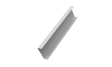 Декоративная накладка на столб универсальная 80х80 для забора жалюзи 0,45 Drap TX RAL 7047 телегрей 4 (1,8м)