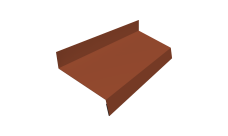 Отлив простой 70 Grand Line 0,45 Drap ТХ RAL 8004 терракота (3м)