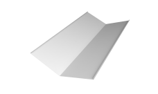 Планка ендовы нижней 300х300 0,5 Satin с пленкой RAL 9003 сигнальный белый (2м)