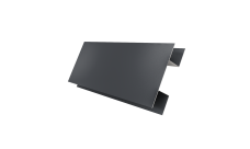 Планка H-образная стыковочная сложная 0,5 Satin Matt RAL 7024 мокрый асфальт (2м)