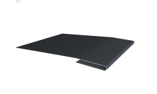 Планка начальная 0,5 Atlas X с пленкой RAL 7024 мокрый асфальт (3м)