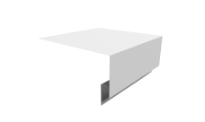 Планка околооконная сложная 250х75х18 (j-фаска) Grand Line 0,45 Drap TX RAL 9003 сигнальный белый (2м)