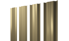 Штакетник М-образный B с прямым резом 0,45 PE lite RAL 1014 слоновая кость