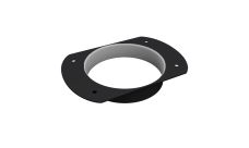 Воронка врезная круглая Vortex Mix Matt RAL 9005 черный