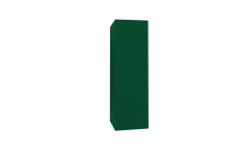 Кожух прямой д720/ш1000/в1950 0,5 Satin с пленкой RAL 6005 зеленый мох