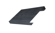 Ламель лицевая 150 забора жалюзи Texas 0,45 Print Premium Grey Wood TwinColor