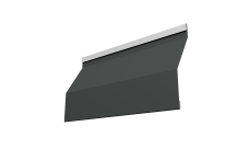 Ламель забора жалюзи Milan Slim 0,5 Drap TX RAL 7016 антрацитово-серый