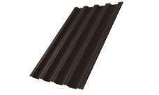 Профнастил НС44R Grand Line 0,5 Satin RR 32 темно-коричневый